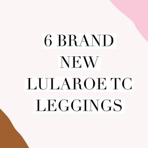6 new LuLaRoe TC leggings mystery pack